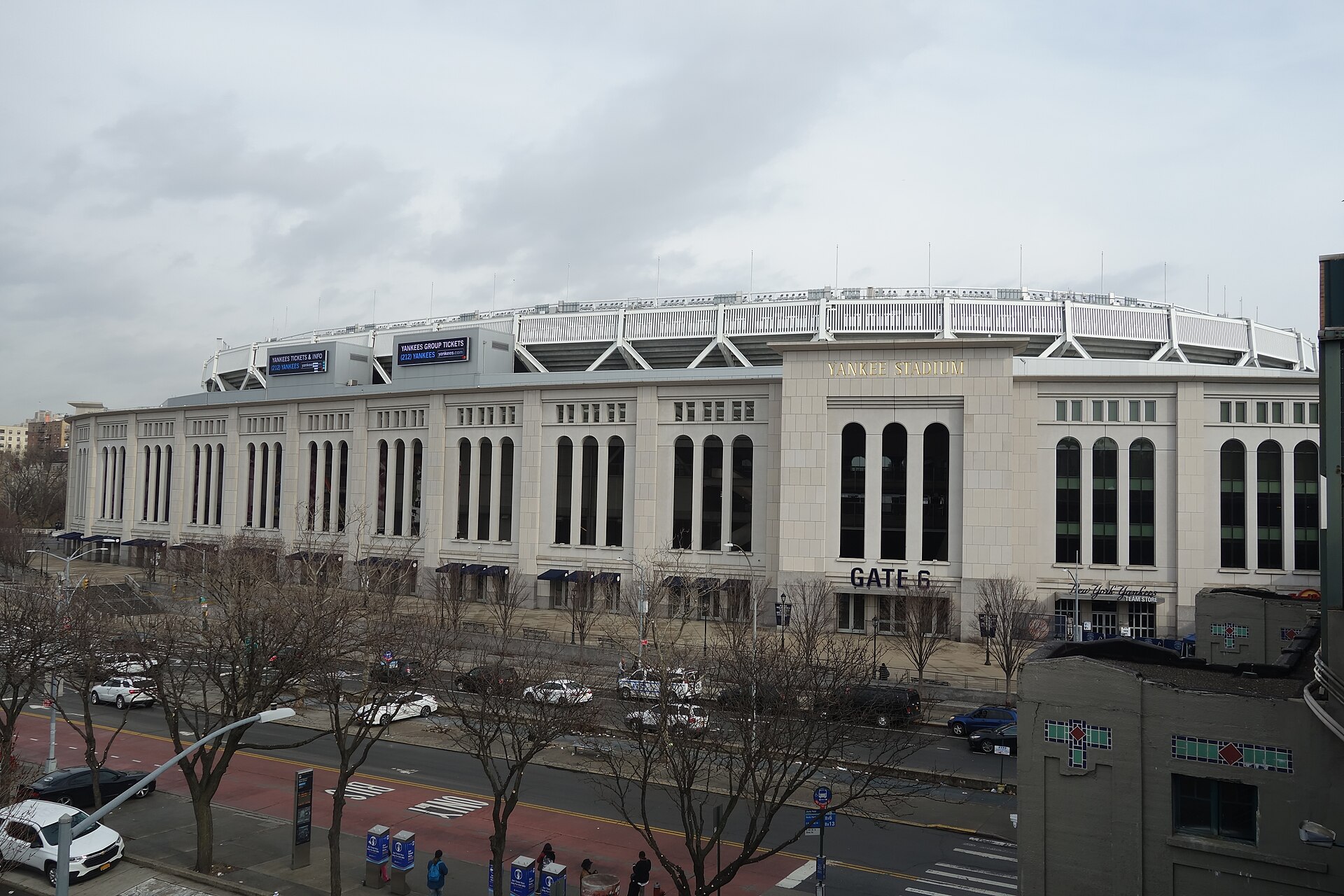 Yankee Stadium in the Bronx.