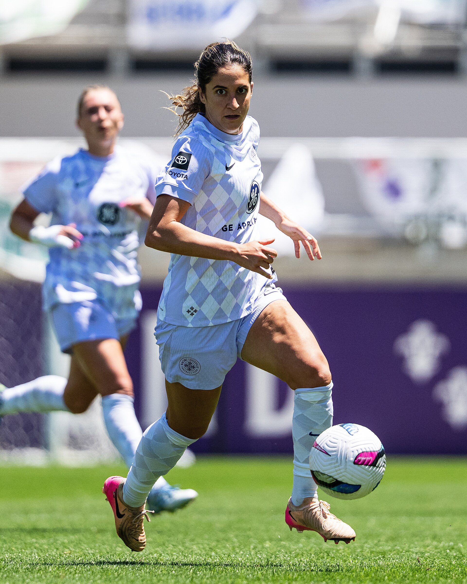 Savannah DeMelo with Racing Louisville in 2025