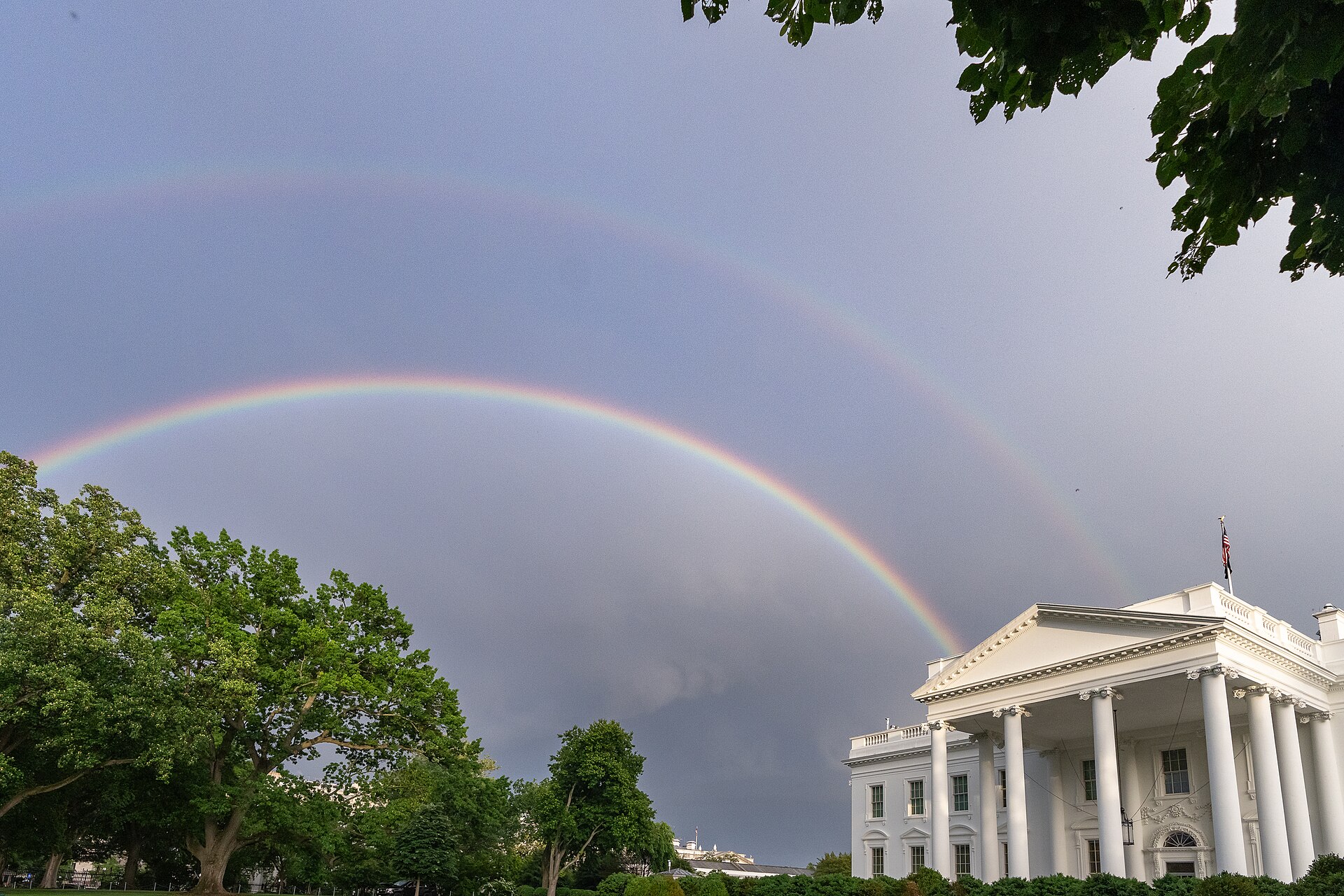 The White House north portico in Washington.