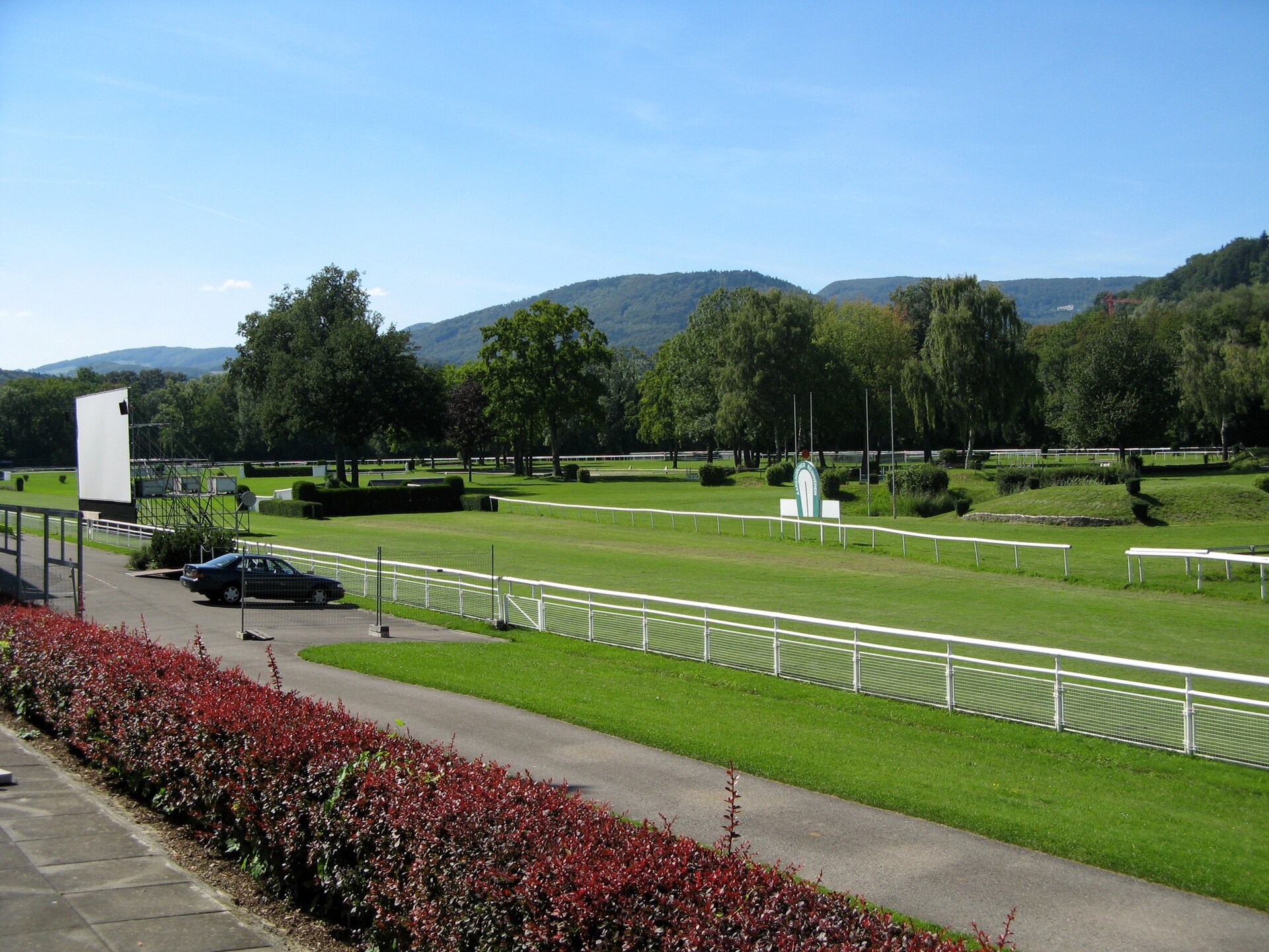 The Schachen racecourse in Aarau, where the Aarau Rave was held.