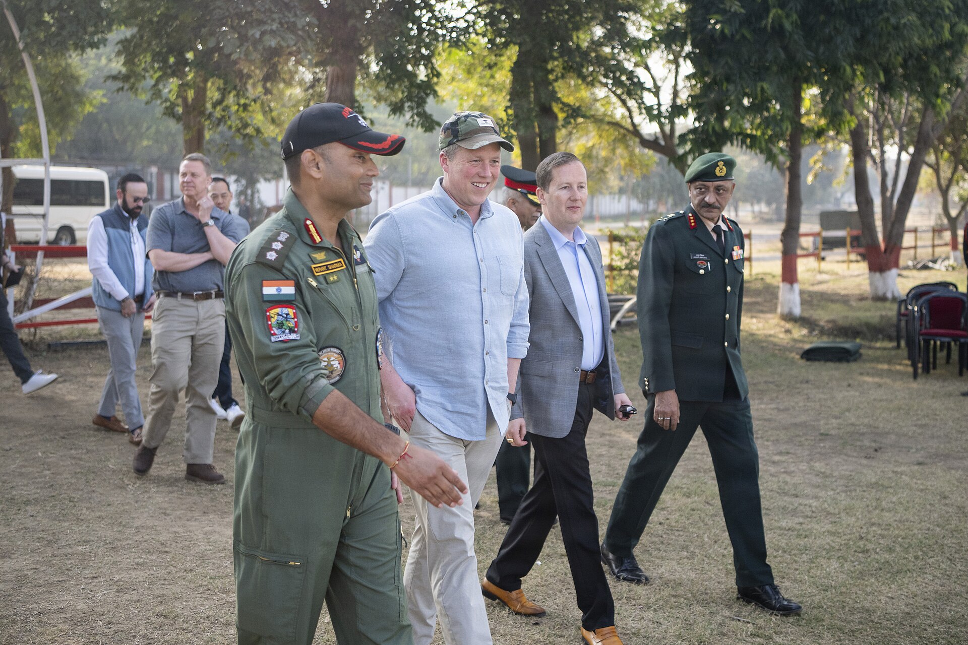 Army Secretary Dan Driscoll during an official visit to New Delhi.