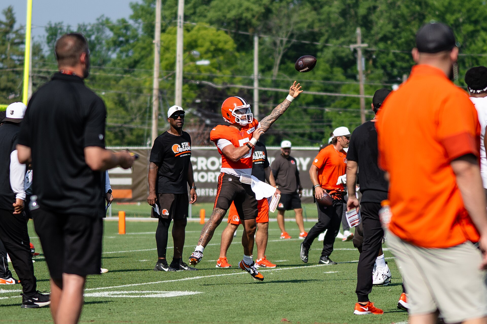 Dillon Gabriel at Cleveland Browns training camp in 2025