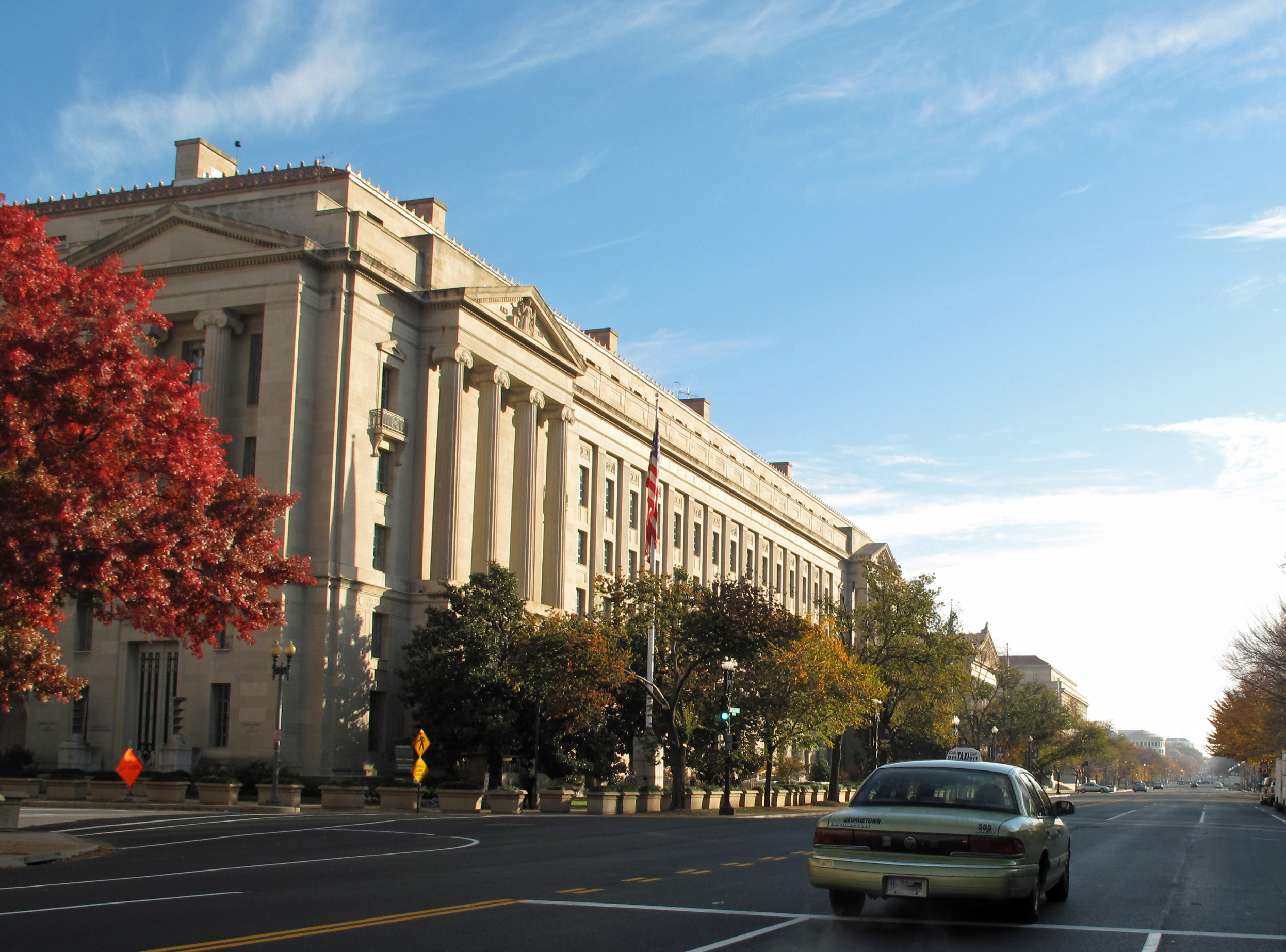 The Robert F. Kennedy Department of Justice Building in Washington.