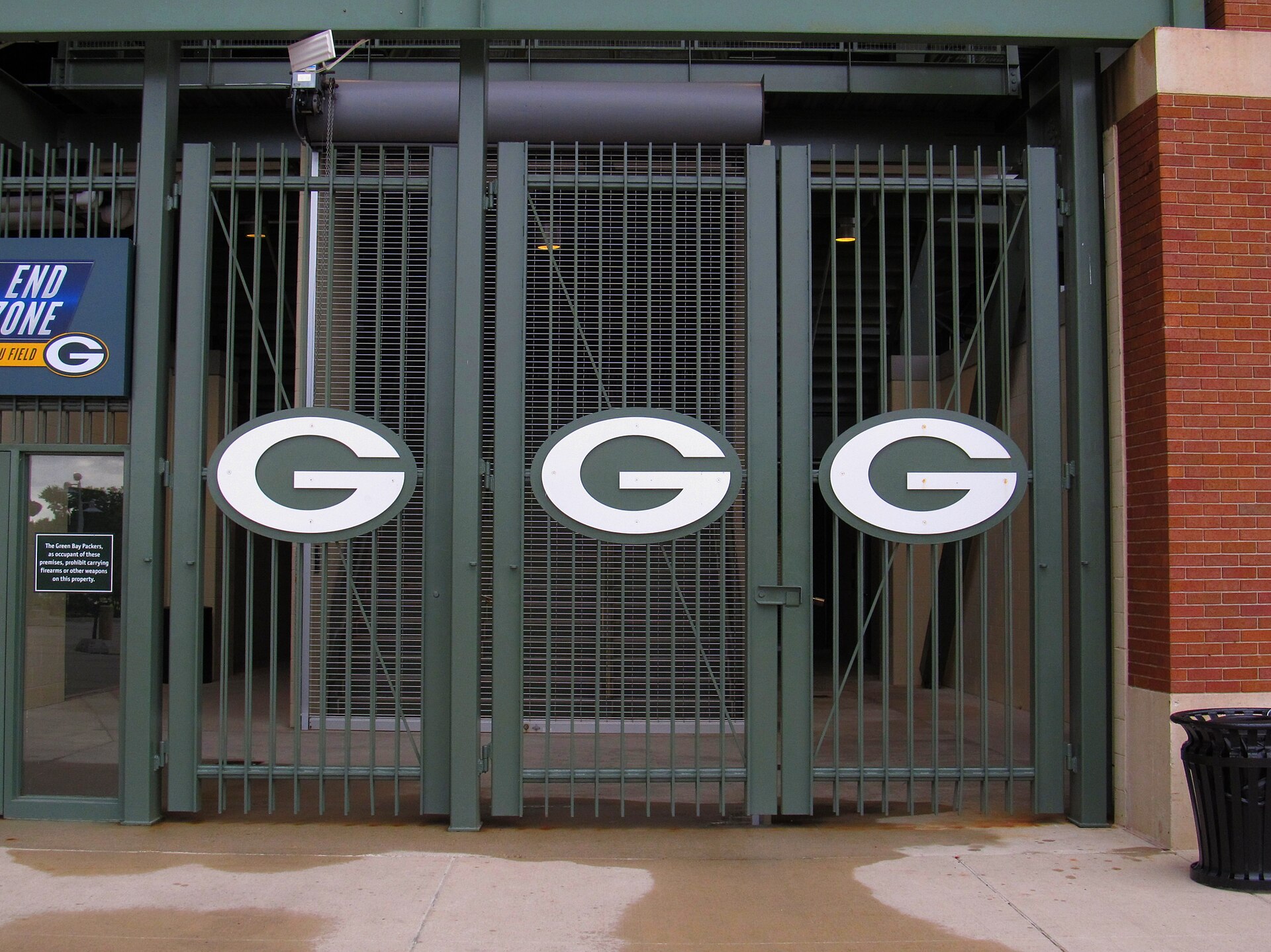 Entrance to Lambeau Field in Green Bay