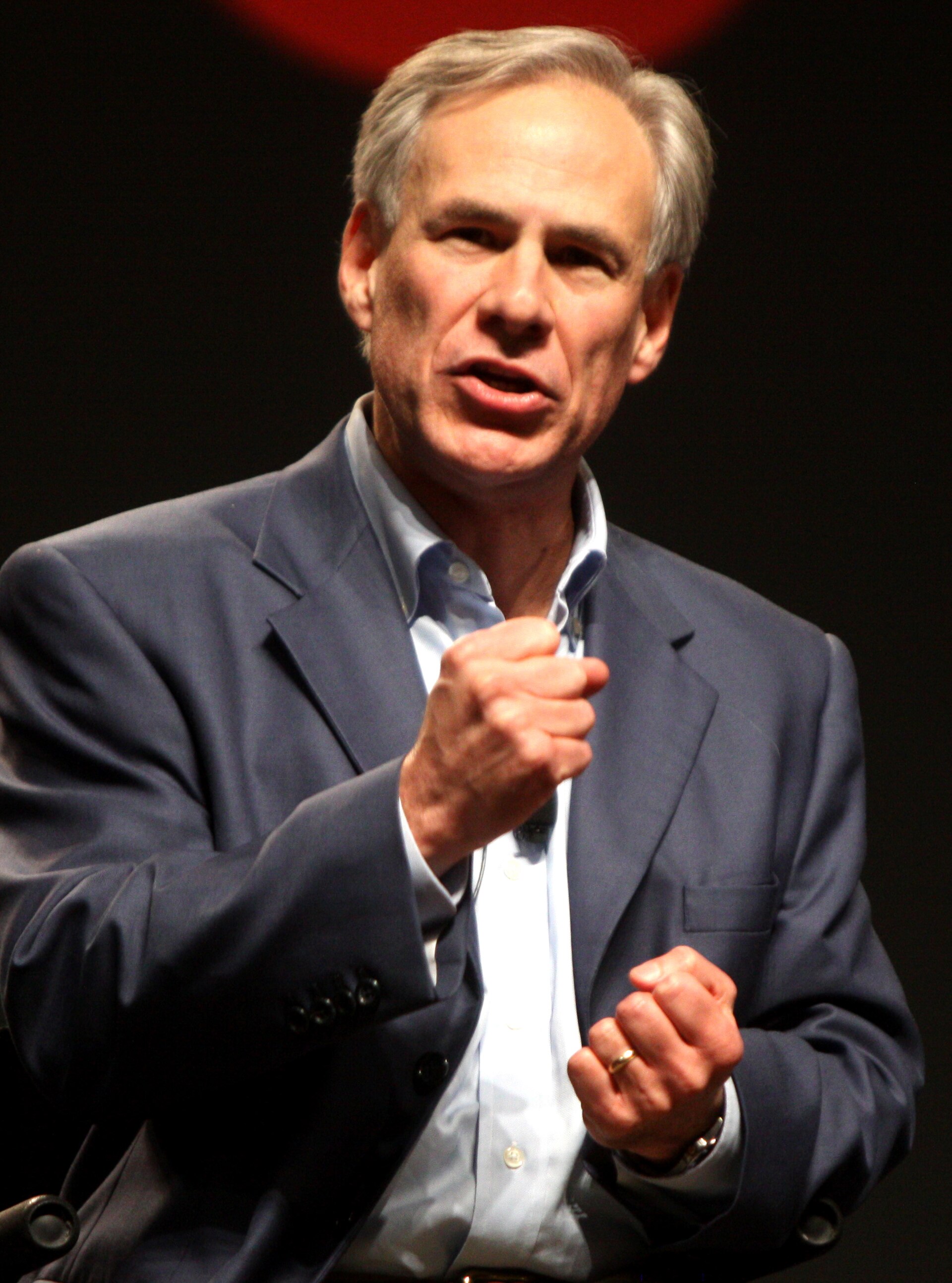 Texas Gov. Greg Abbott, who ordered state agencies to stop funding Flock cameras.