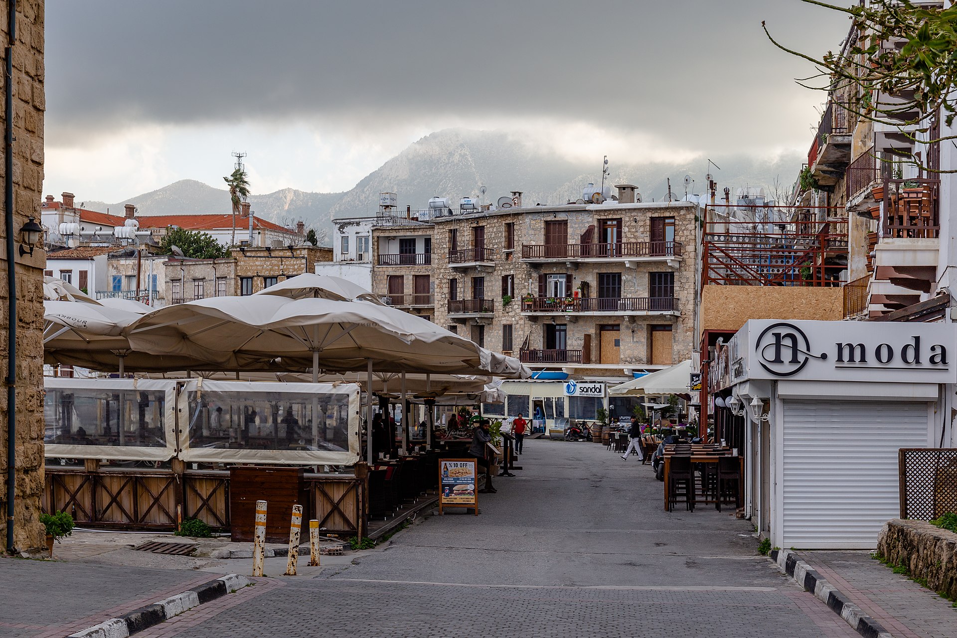 Kyrenia harbour in northern Cyprus, the port the Filojet left on Sunday.