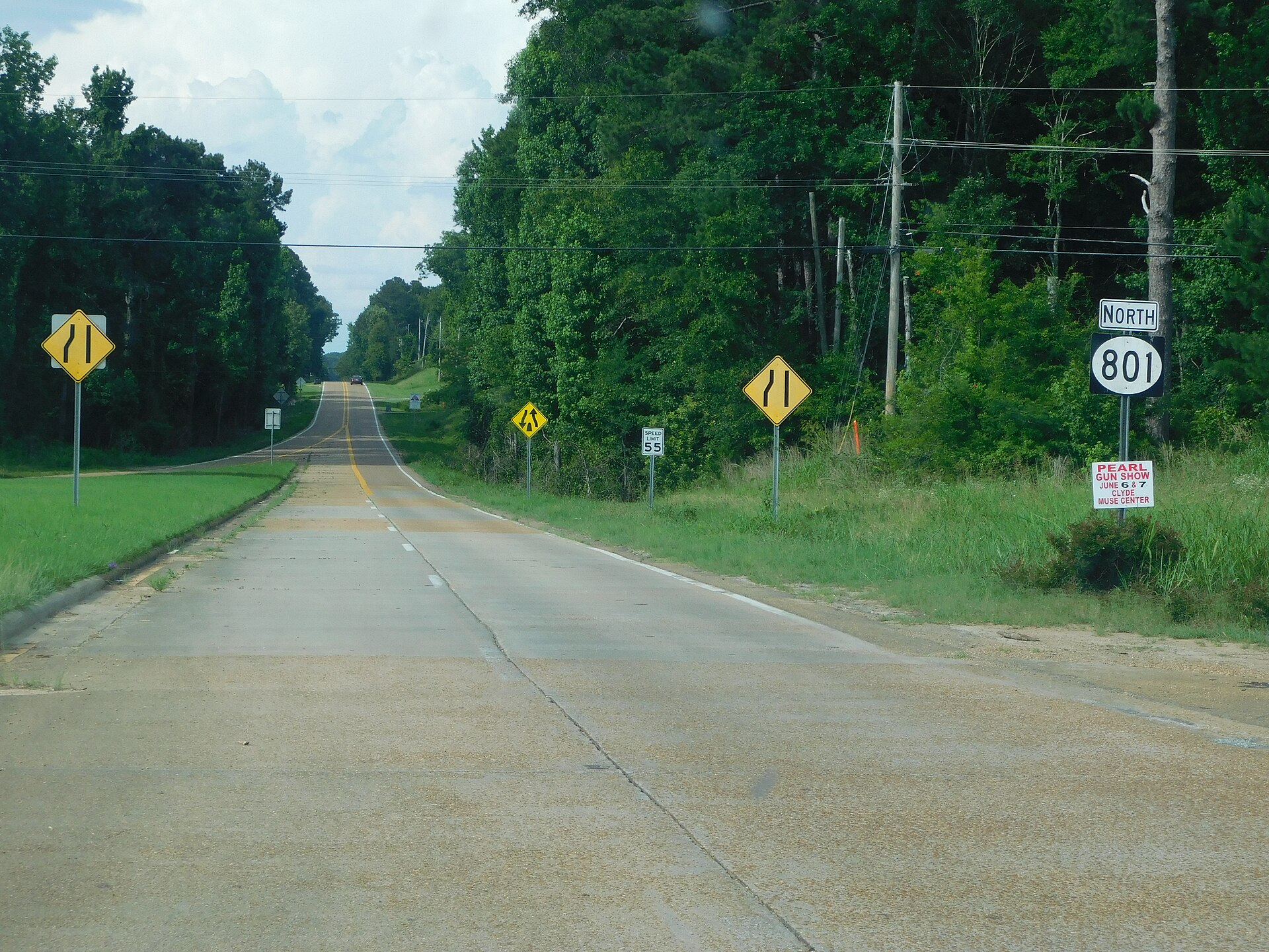 Mississippi Highway 801 near Crystal Springs, where Hitachi Energy's existing transformer plant operates.