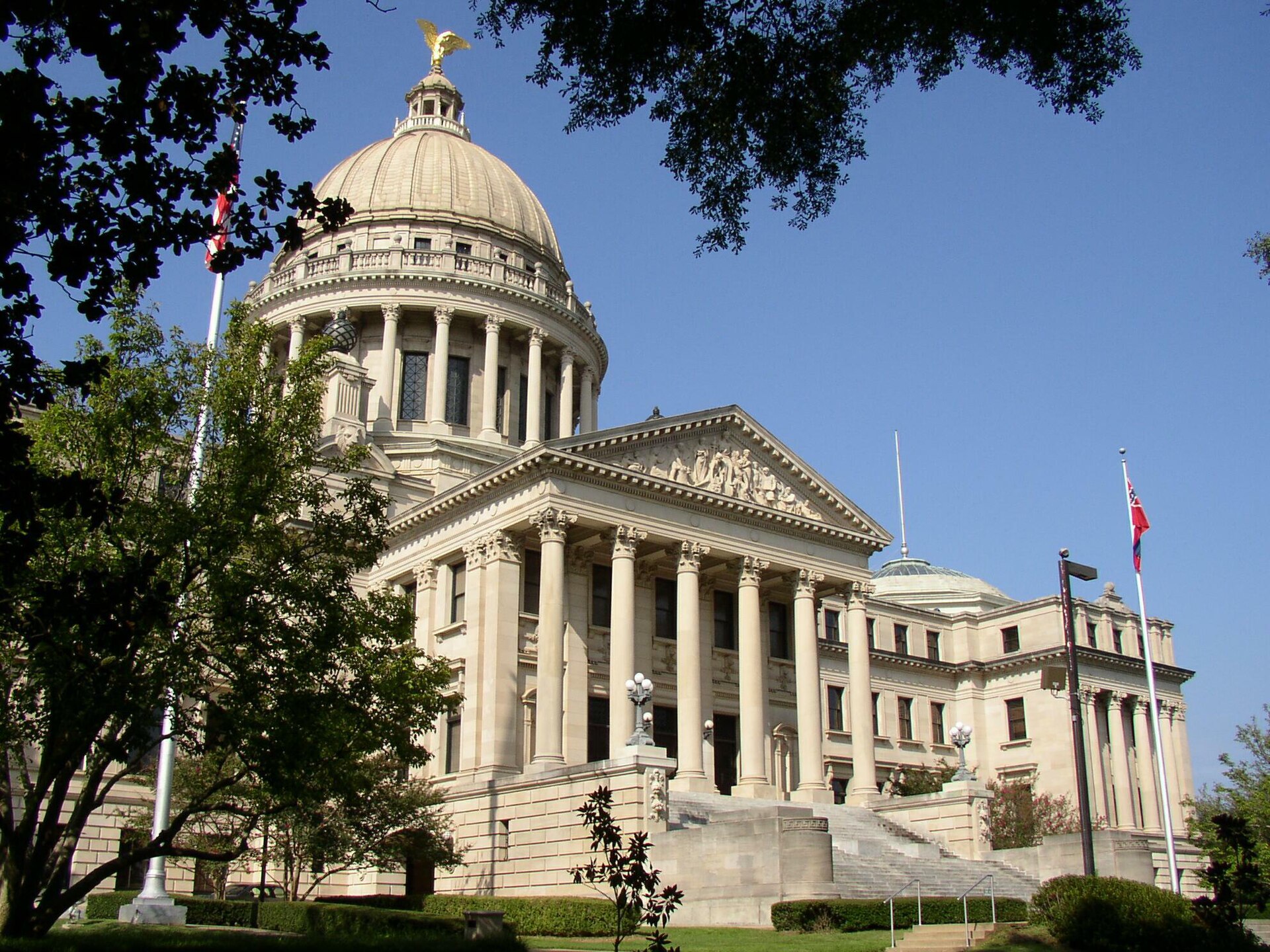The Mississippi State Capitol in Jackson, where the book festival was held.