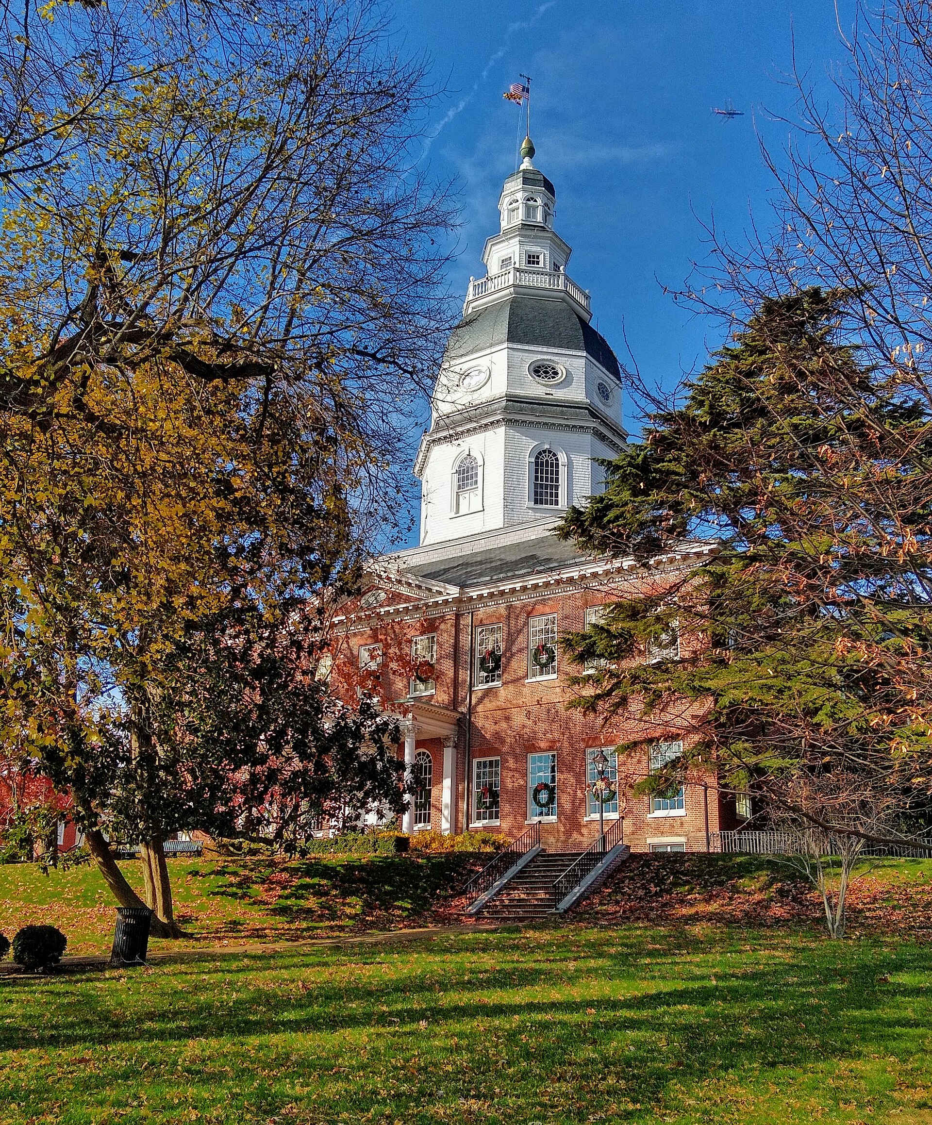 The Maryland State House in Annapolis, where the state's highest court sits.