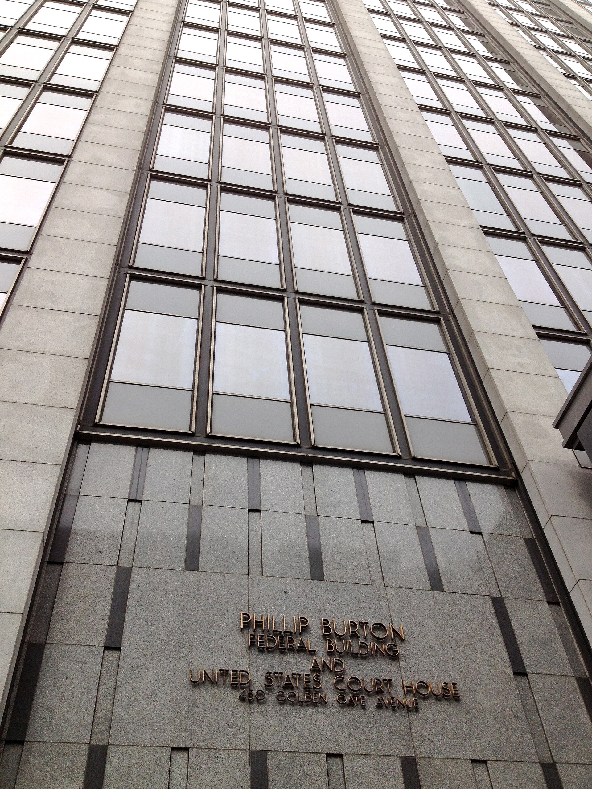 The Phillip Burton Federal Building and U.S. Courthouse in San Francisco.