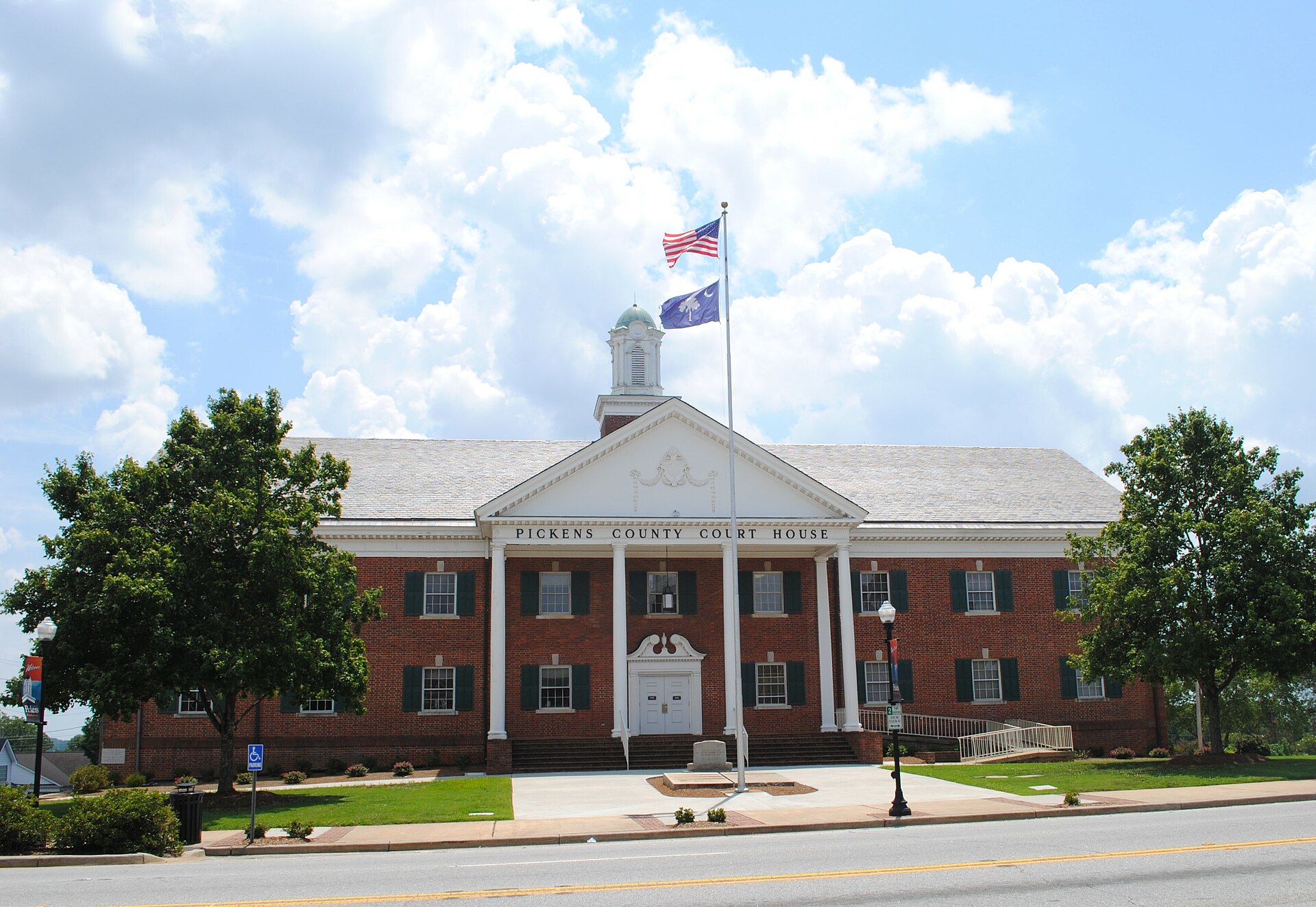 Pickens County Courthouse in Pickens, South Carolina.
