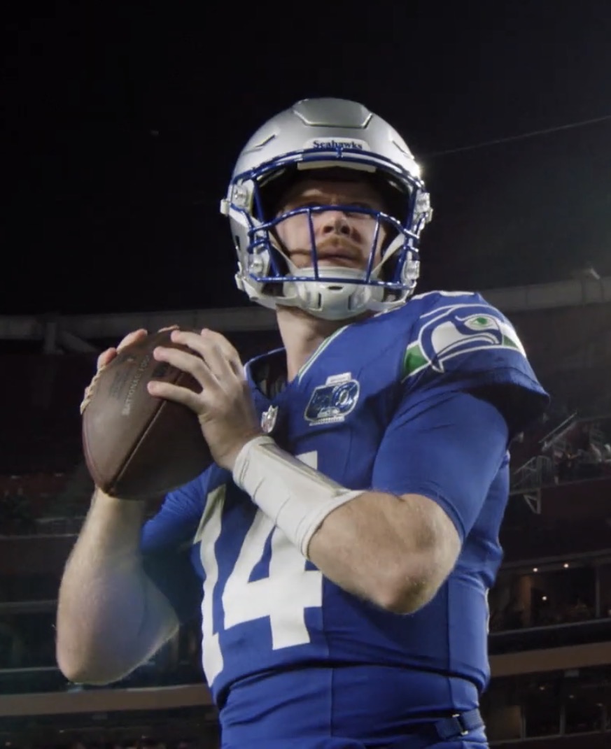 Sam Darnold, photographed in 2025