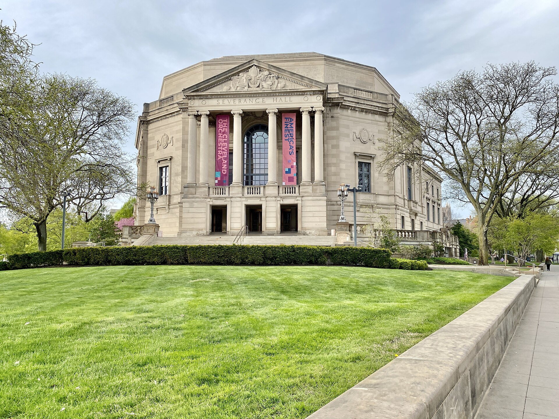 Severance Hall (Severance Music Center) in University Circle, Cleveland.