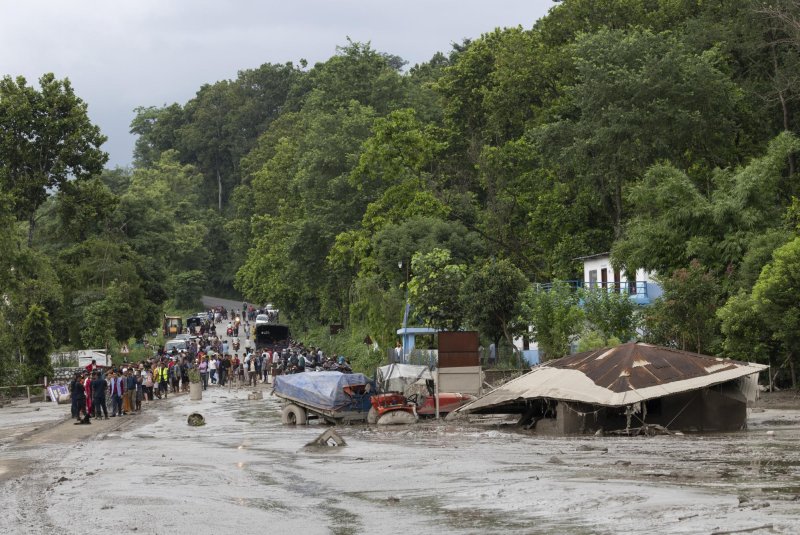 Flash flood on Nepal-Tibet border kills about 160; hundreds of tourists missing