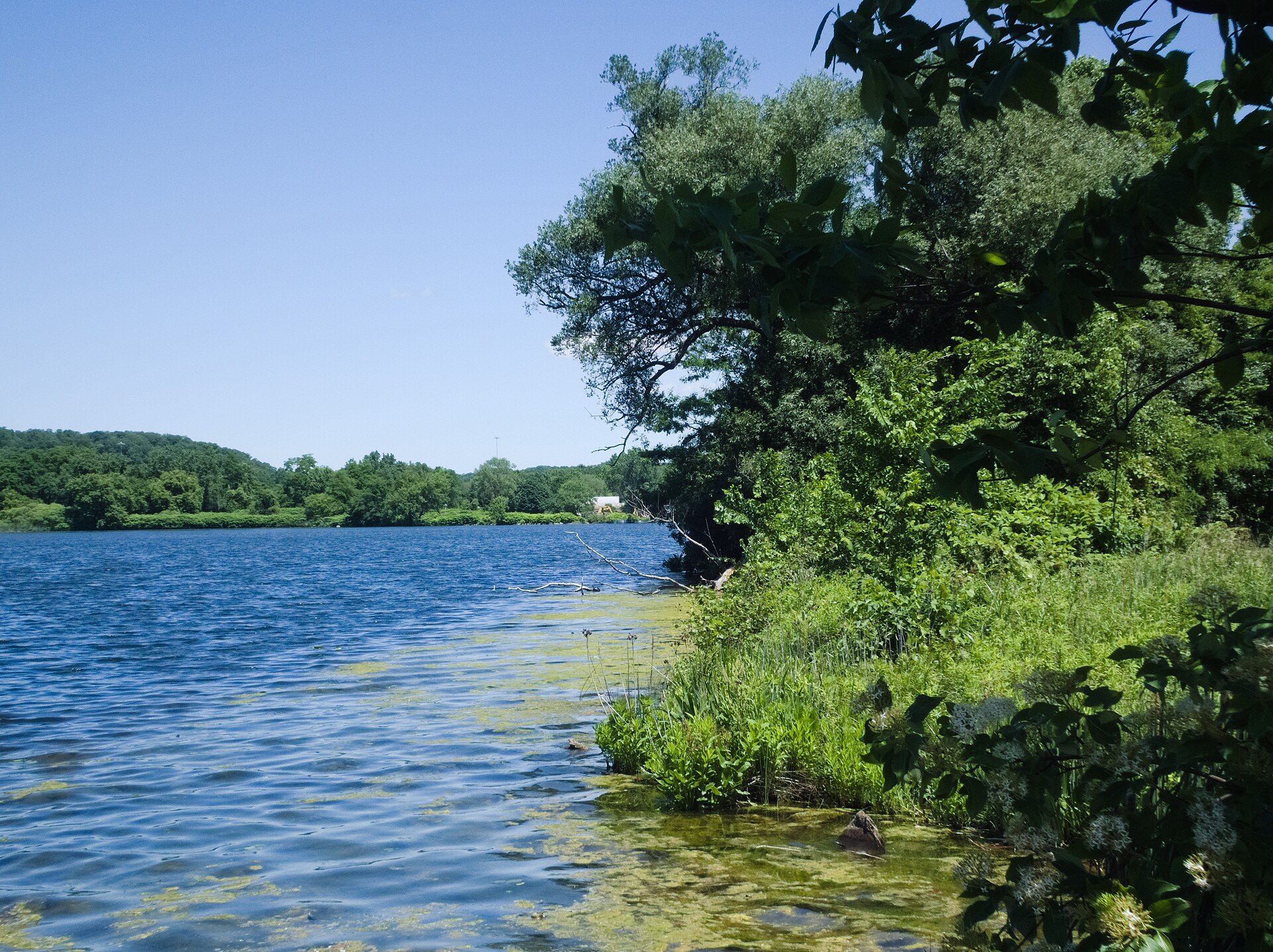 Summit Lake in Akron, photographed in May 2024.