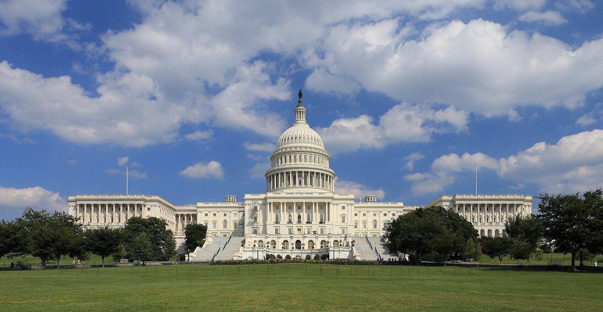 The United States Capitol in Washington, west front.