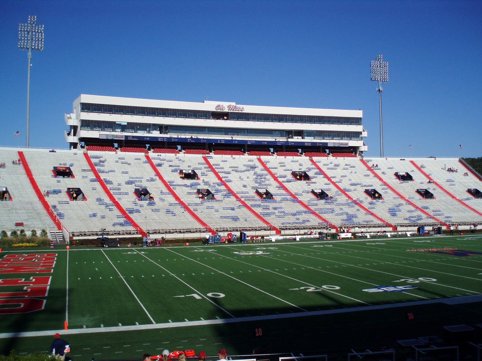 Vaught-Hemingway Stadium in Oxford, where Ole Miss hosts LSU on Saturday.